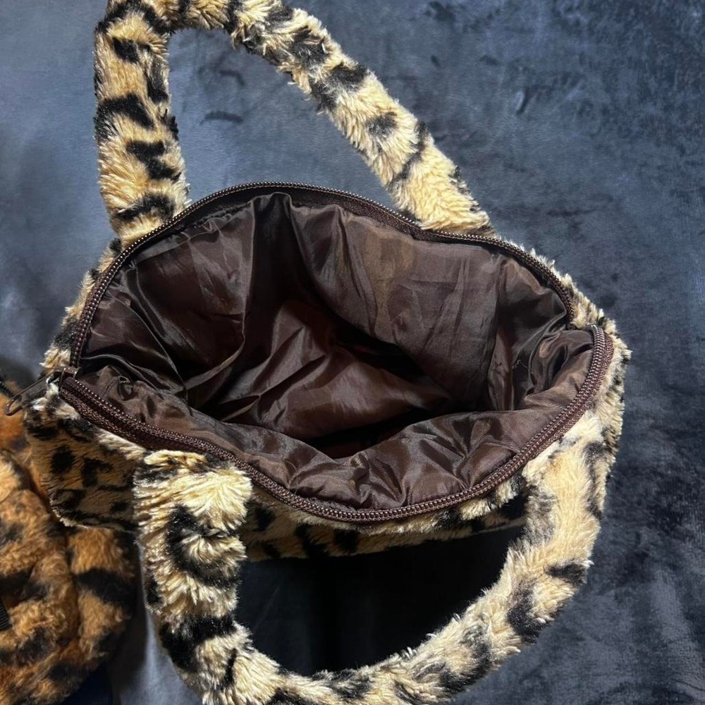 Faux Fur Leopard Print Mini Bag Bundle (2 Bags) - Picture 6 of 8
